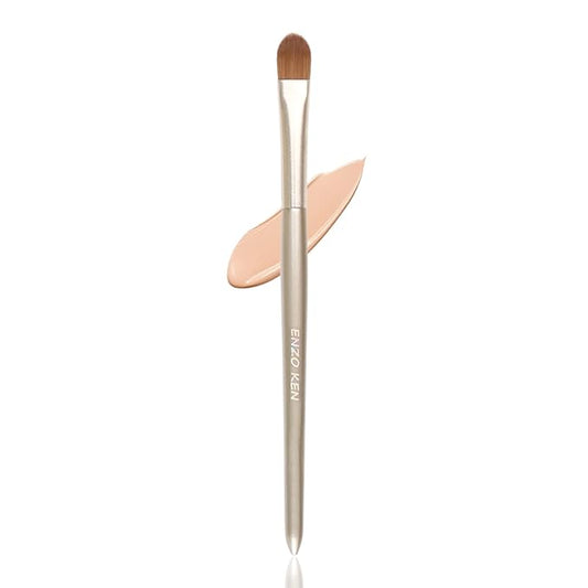 ENZO KEN Flat Concealer Brush Under Eye, Concealer Brush, Small Flat Makeup Brushes, Under Eye Brush Concealer, Flat Brush...