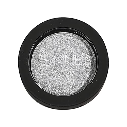 IS'MINE ISMINE Single Eyeshadow Powder Palette (SILVER GRAY) Shimmer Gray, High Pigment, Longwear Single Grey Eye Makeup f...