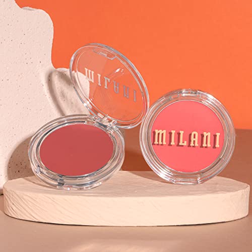 Milani Blush Makeup – Cheek Kiss Cream Blush for Cheeks, Buildable Cream-to-Gel Blusher & Lip Tint, Dewy Natural Color, Hy...