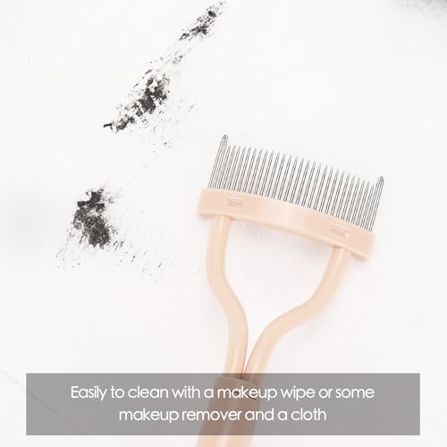 2 Pcs Eyelash Separator Tool Mascara Brushes Eyelash Comb Lash Separator Definer for Combing, Separating Lashes - Apricot ...