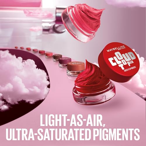 Maybelline Cloudtopia Blush for Cheeks and Lip Mousse, Ultra-Vivid, Pigmented Formula for Up to 14HR of Blush and Lip Make...