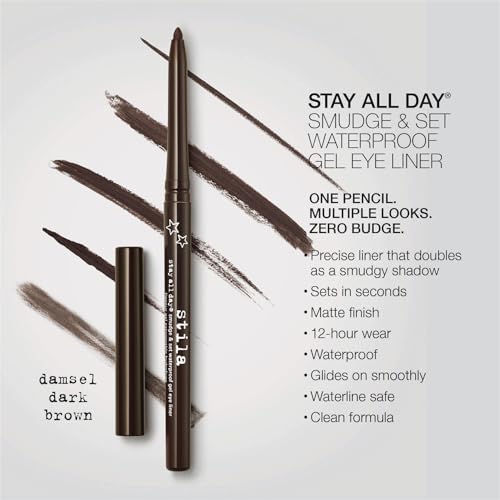 stila Stay All Day® Smudge & Set Waterproof Gel Liner | Long-Wear Gel Eyeliner Pencil for Tightlining, Waterline & Smoky E...