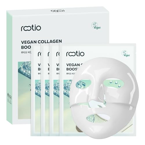 ROOTIO Vegan Collagen Deep Boosting Mask, Hydrating Overnight Face Mask, Pore Minimizing, Elasticity, Firming, Sleeping Hy...