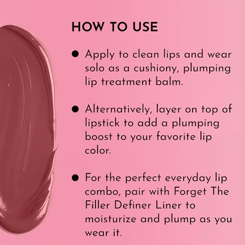 Lawless Forget the Filler Lip Plumping Line Smoothing Tinted Balm - Posey - Premium Tinted Lip Balm with Natural Ingredien...