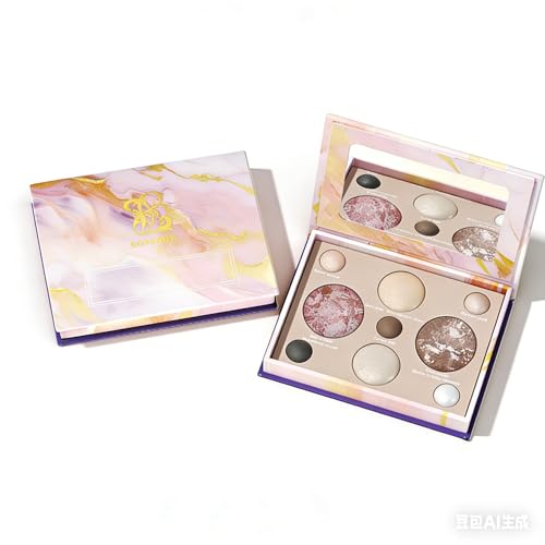 9 Colors Baked Makeup Palette, 4 in 1 Make up Palette with Bronzer, Blush,Highlighters,Eyeshadows,Highly Pigmented& Long-W...