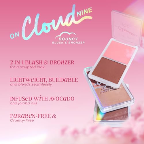 L.A. Girl On Cloud Nine Bouncy Blush Bronzer, Dreamy Pink GBL498
