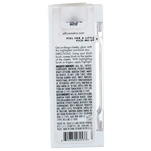 e.l.f. Cosmetics Bite-Size Face Duo, Highlighter, Bronzer & Blush Palette, Highly Pigmented, Spiced Apple, 0.049 Oz (1.4...