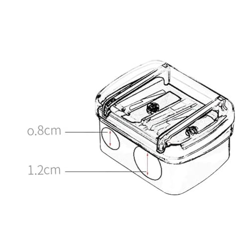 10 Pcs Eye Makeup Pencil Sharpeners Eyeliner Manual Pencil Sharpeners Cosmetic Pen Sharpeners 2 Holes Pencil Sharpeners Mu...