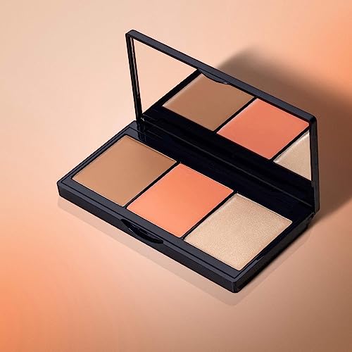 Lune+Aster Orion Creamy Cheek Trio | Ultra-Blendable Cream Bronzer, Blush And Highlighter Trio, All-In-One Palette