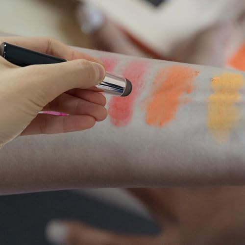 2pcs Silicone Makeup Blending Brush for Even & Detailed Application - Premium Elastic Silicone Lip & Concealer Brush Set (...