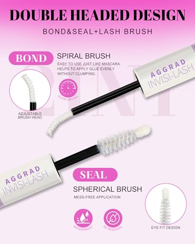 Magic Lash Clusters Kit 8-18mm Volume Wispy Fluffy Eyelashes Cluster Extension Kit D Curl Individual DIY Fake Lashes Exten...