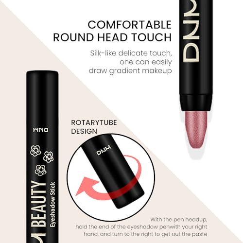 Kaely 8Pcs Cream Eye Shadow Sticks Set, Matte Shimmer Eyeliner Pencil Eyeshadow Palette Makeup, Eye Highlighter Brightener...