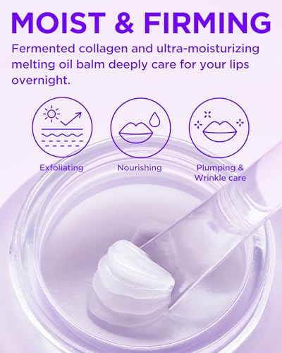 TOCOBO Collagen Lip Mask – Fermented Collagen Overnight Lip Sleeping Mask with Peptide & PHA | Korean Vegan Treatment for ...
