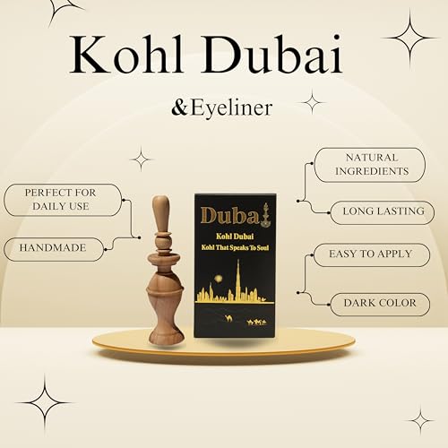 Musk AL tahara Dubai Natural Loose Powder Eyeliner – Long-Lasting Traditional Eyeliner Smooth & Easy Application Intense C...