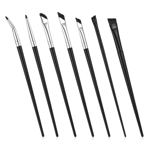 7Pcs Angled Eyeliner Brush Ultra Thin Eyeliner Brushes Eyebrow Concealer Brush Eye Brow Brushes Eyebrow Angled Brushs for ...