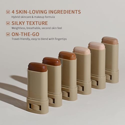 Beauty Balm Serum Boosted Skin Tint, Contour Stick with Serum Benefits, Skin Tint for Black Women, Solid Tinted Contour Fo...