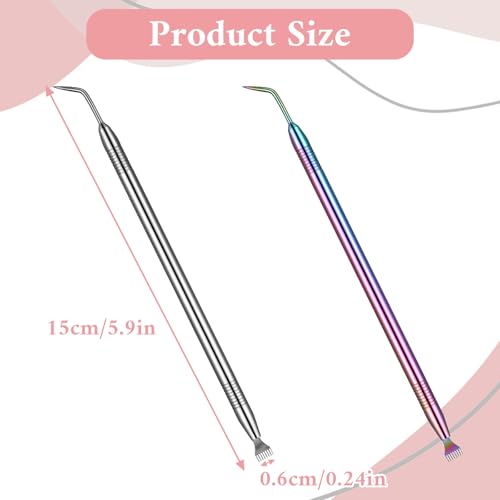 2 PCS Lift Tool Kit for Eyelash, 2 in 1 Lash Lash Lift Tools, Stainless Steel Lashes Lifts Supplies for Eyelash Tinting Pe...