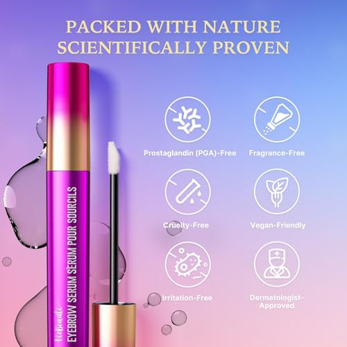 VieBeauti Eyebrow Growth Serum: Eyebrow Serum to Grow Brows with Advanced Formula to Boost Longer Fuller and Thicker Looki...