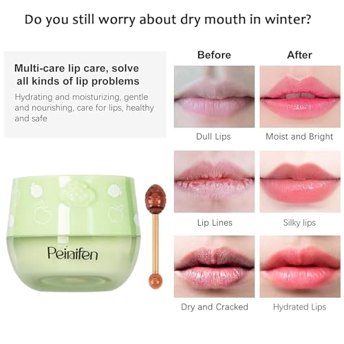 9 PCS Bee Lip Balm Honey Pot, Fruit Moisturizing Propolis Lip Mask, Lip Mask Overnight Propolis Moisturizing Lip Balm Hydr...