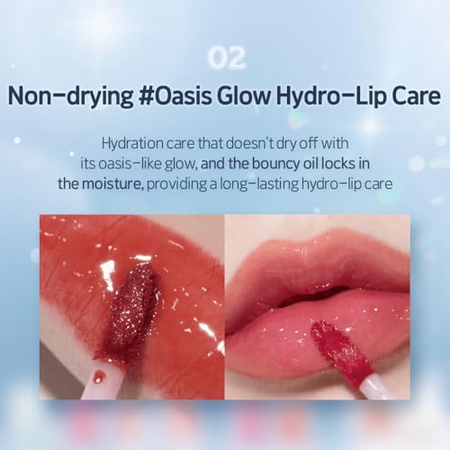 ETUDE Over Glowy Lip Stain Tint #13 Mauve Violet | Non-Sticky Vegan Lip Tint | Moisturized & Long-lasting Lip Gloss | Dail...