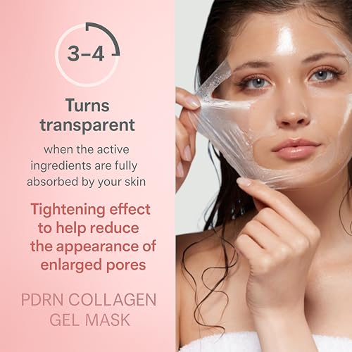 realori Salmon DNA PDRN Collagen Face Mask – Korean Face Mask for Glass Skin – Collagen Face Masks Skincare Overnight Hydr...