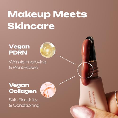 Losy Kim PDRN Tinted Lip Serum – High Gloss Ultra Hydrating Natural Glow, Non-Sticky Volumizing Color Glaze with Long-Last...