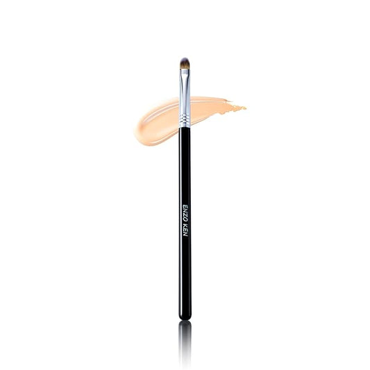 ENZO KEN Concealer Brush Under Eye, Small Flat Concealer Brush, Small Makeup Brushes, Under Eye Concealer Brushes, Under E...