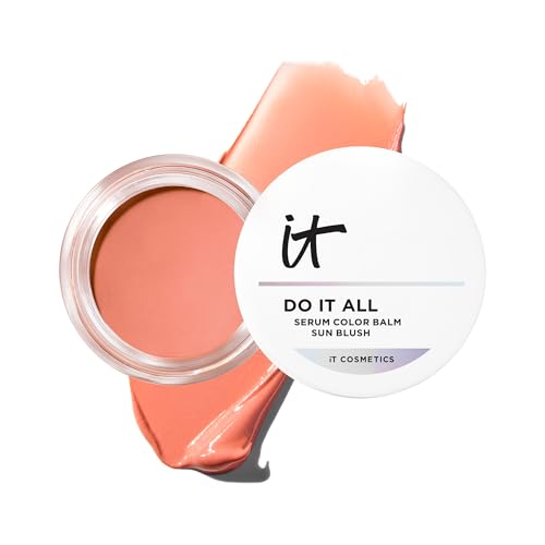 IT Cosmetics Do It All Serum Color Balm Sun Cream Blush & Bronzer, Blendable & Buildable, Lift, Reshape, All-Over Color, 2...