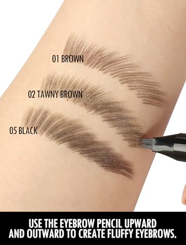 Anglicolor Eyebrow Pen, Angled Brow Brush, Microblading Eyebrow Pencils for Women, Natural Brow Pen, Eyebrow Brush To Hai...