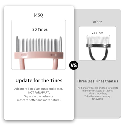 Eyelash Separator Eyelash Comb Lash Separator Tool MSQ Mascara Brush Eyelash Brush Separator Mascara Comb Arc Designed Mas...