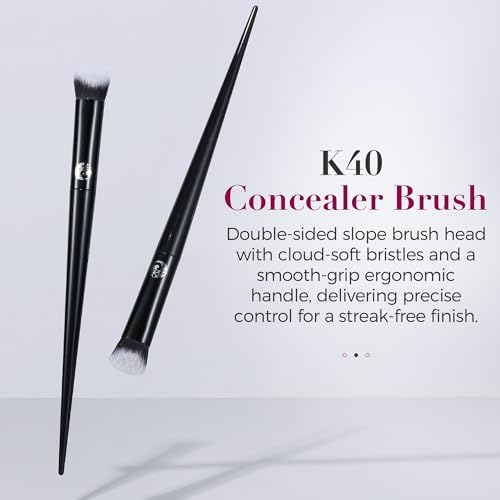 ENERGY Concealer Brush– Angled Synthetic Bristles for Seamless Under Eye Coverage, Spot Blemish Corrector, Nose Contours,P...