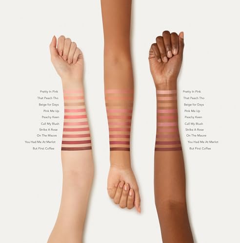 bareMinerals Gen Nude Powder Blush, Mineral-Based Pressed Blush Powder, All Day Wear, Buildable Coverage, Matte Soft Focus...