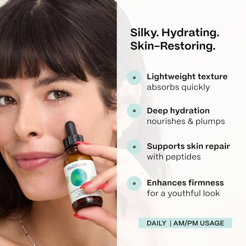 Mad Hippie Corrective Peptide Serum for Face – Skin-Tightening Collagen Peptides, Anti-Wrinkle Essentials, 1.02 Fl Oz