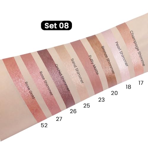 Kaely 8Pcs Cream Eye Shadow Sticks Set, Matte Shimmer Eyeliner Pencil Eyeshadow Palette Makeup, Eye Highlighter Brightener...