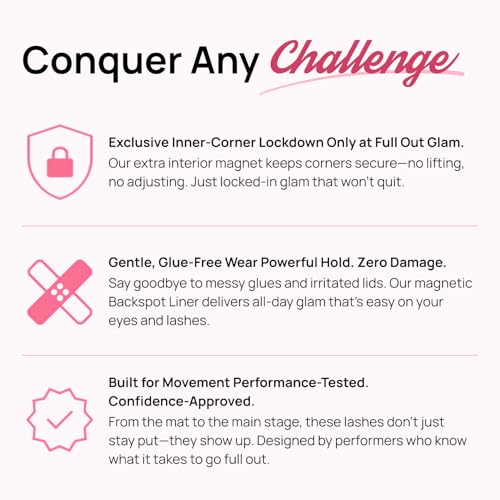 Full Out Glam Liquid Liner Magnetic Eyeliner, Ultra Strong All-Day Hold for Magnetic Eyelashes, Water and Sweat Proof, Eas...