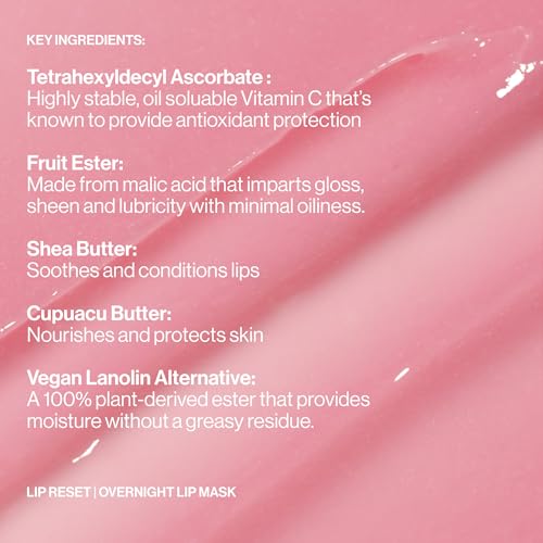 MAKE Beauty Lip Reset Overnight Lip Mask. Nourishing, Hydrating Lip Treatment for Dry, Flaky Lips. Plumps, Softens, and Sm...