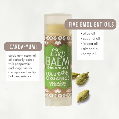 Lulu Organics Natural Lip Balm, Nourishing and Moisturizing Premium Lip Care, Handmade Hydrating Lip Balm, Lip Treatment f...