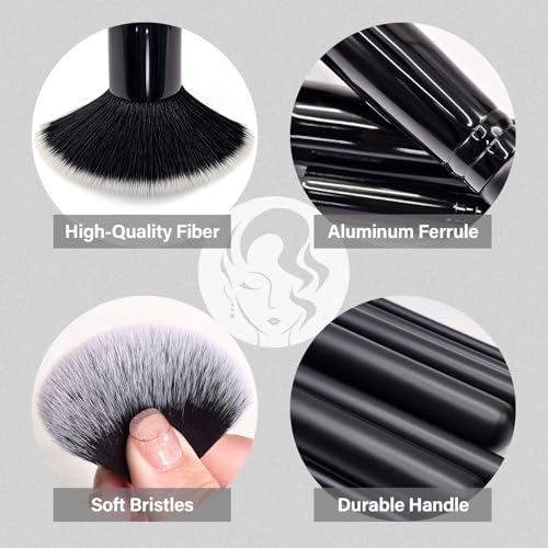 Makeup Brushes Set, Mlemle Professional 26 Pcs Makeup Kit, Include Powder Foundation Concealers Blush Eye shadows Eyebrow ...