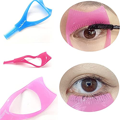 Xianglangsuccess 3pcs 3 in 1 Makeup Lash Tool Upper and Lower Mascara Applicator Aid Lash Comb Makeup Tool