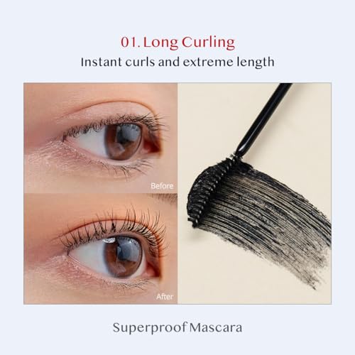 CLIO Long & Curl up Waterproof Black Mascara + Mascara Remover