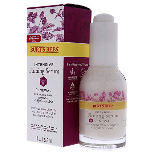 Burt's Bees Renewal Intensive Firming Serum with Bakuchiol Natural Retinol Alternative – 1 ounce (Packaging May Vary)
