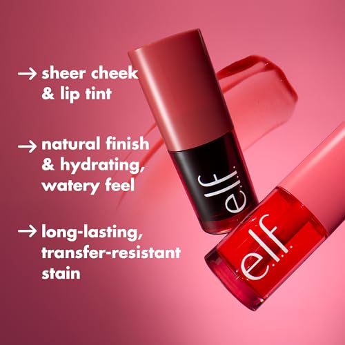 e.l.f. Sheer For It Blush Tint, Multi-Use, Long-Lasting Lip & Cheek Makeup, Creates A Natural Flush Finish, Vegan & Cruelt...