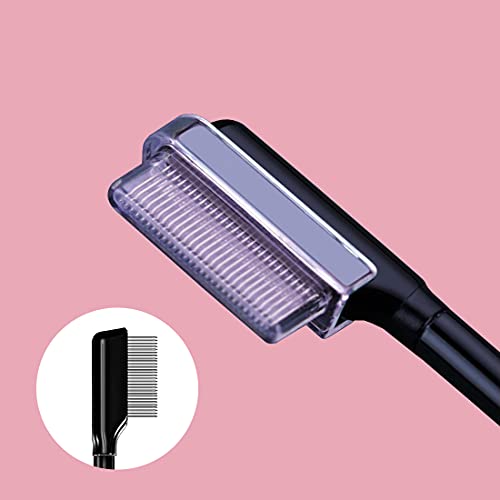 2Pcs Eyelash Separator, Eyelash Comb Lash Brush Separator, Lash Comb Eyelashes Curler Makeup Mascara Applicator, Eye Makeu...