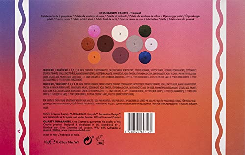 Crayola Beauty - Eyeshadow Palette - 10 Creamy Matte & Metallic Shades - Long-lasting, Blendable, Highly Pigmented Color, ...