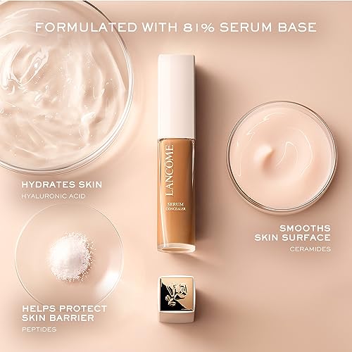 Lancôme Teint Idole Ultra Wear Care & Glow Serum Concealer - Medium Buildable Coverage & Natural Glow Finish - Up To 24H H...