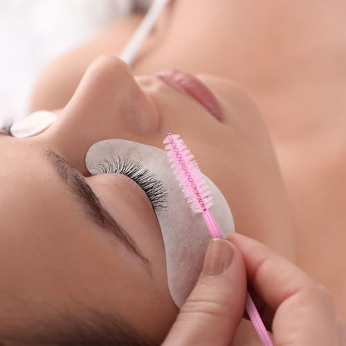 200 PCS Eyelash Extension Supplies Kit include a disposable micro swab brush, eyebrow comb, lip balm brush, mascara brush,...