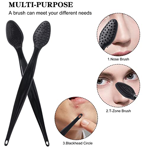 10 Pcs Lip Exfoliator Scrub Brush, Ooloveminso Silicone Lip Scrubber Exfoliating Brush, Soft Double-Side Lip Exfoliator To...