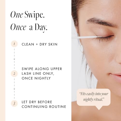 Borboleta Lash Serum, Eyelash Serum for Longer, Thicker, and Fuller Looking Natural Eyelashes, (Full Size, 3 Month Supply)