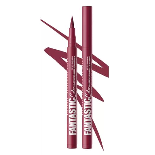 Wavuketu Burgundy Liquid Eyeliner Waterproof Long Lasting Burgundy Eyeliner Pencil Smudge proof Hypoallergenic eyeliner bu...