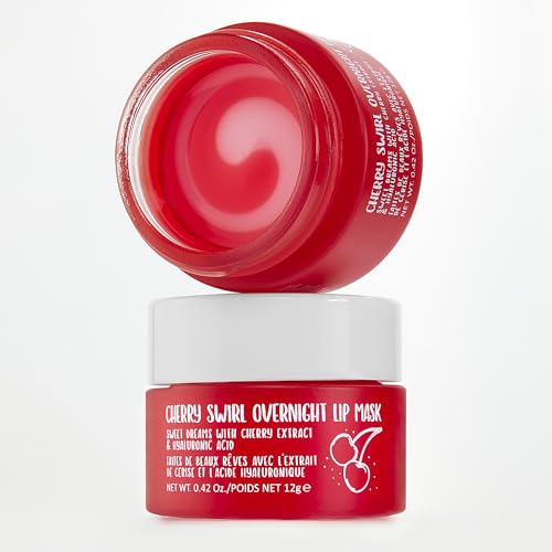 W7 Sweet Dreams Lip Care Trio - 3 Piece Set - Overnight Lip Mask, Lip Balm & Lip Scrub - Cherry